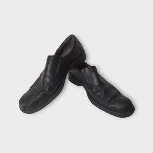 Mens Clarks Black Casual Dress Slip On Shoes Size 9M